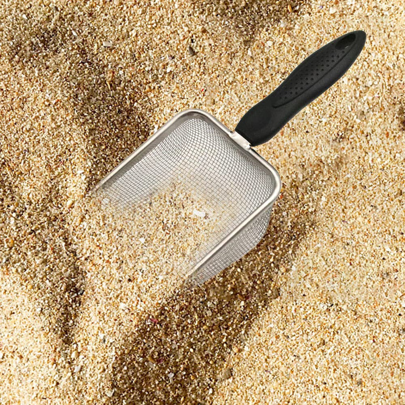 Abustle pig Reptile Sand Scooper,Stainless Steel Fine Mesh Reptile Substrate Scoop Terrarium Substrate Litter Cleaner Reptile Sand Shovel for Sand Bedding - BeesActive Australia
