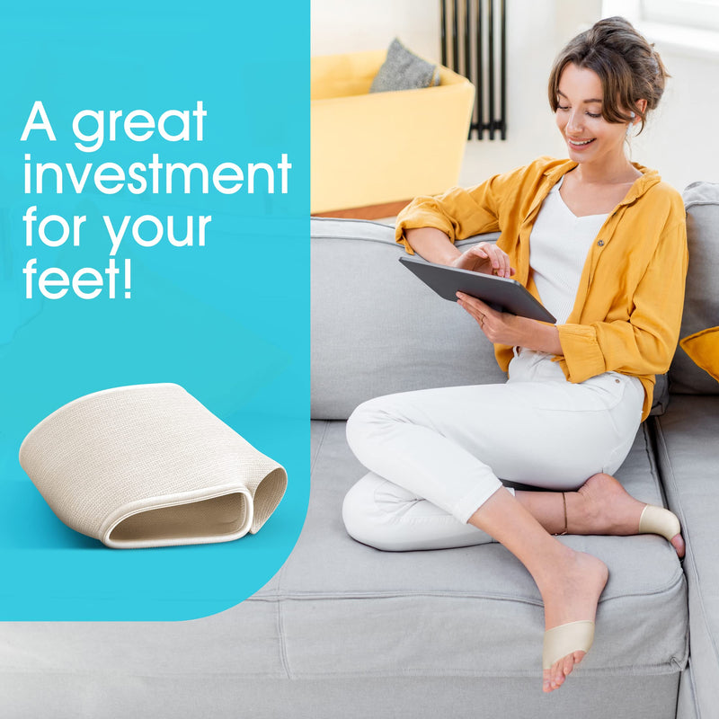 Medipaq® Metatarsal Gel Protector Cushion Pads - 1 Pair of UK Size 7-12 Metatarsal Pads for Women & Men - Ball of Foot Cushion Pads for Heels - Gel Foot Pads for Heels - Mortons Neuroma Pads UK 7 - 12 - BeesActive Australia