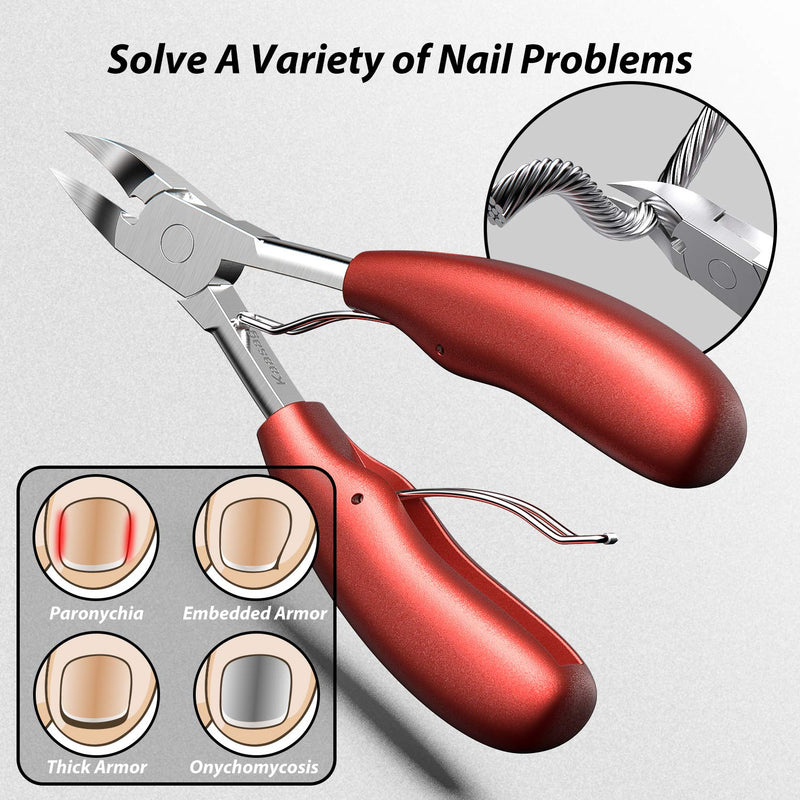 Toenail Clippers, High-grade Stainless Steel, Professionally Paronychia, Thick nails, Ingrown Nails, Suitable for Most People. - BeesActive Australia