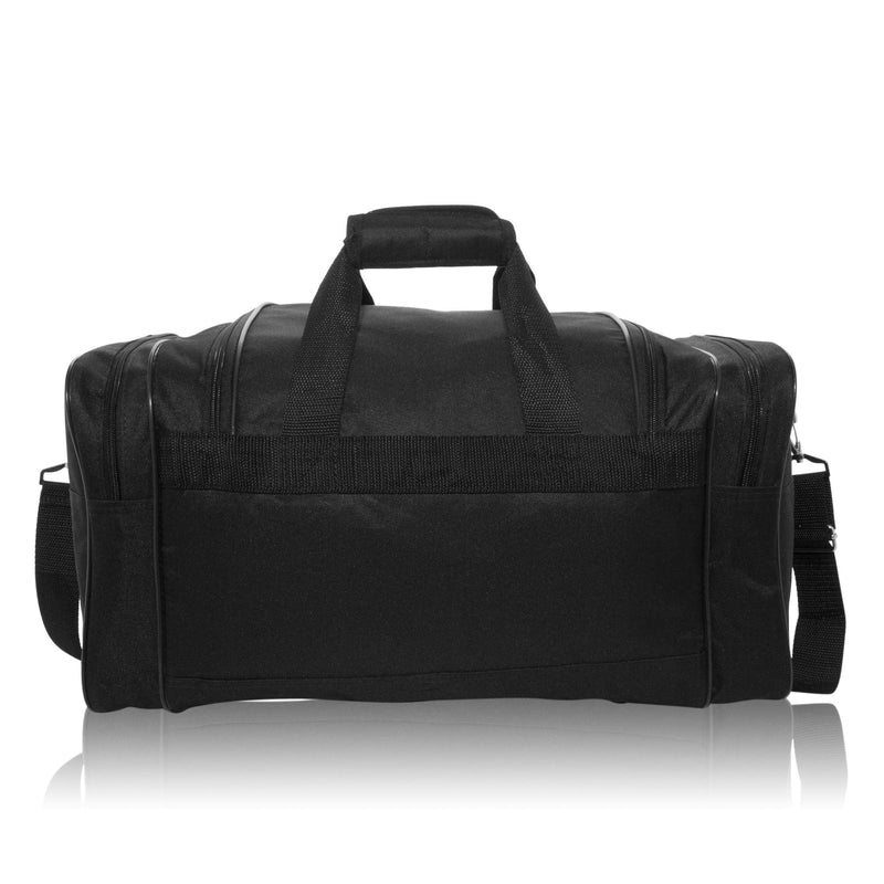 DALIX 17" Blank Duffle Bag Duffel Bag Travel Size Sports Durable Gym Bag Black - BeesActive Australia