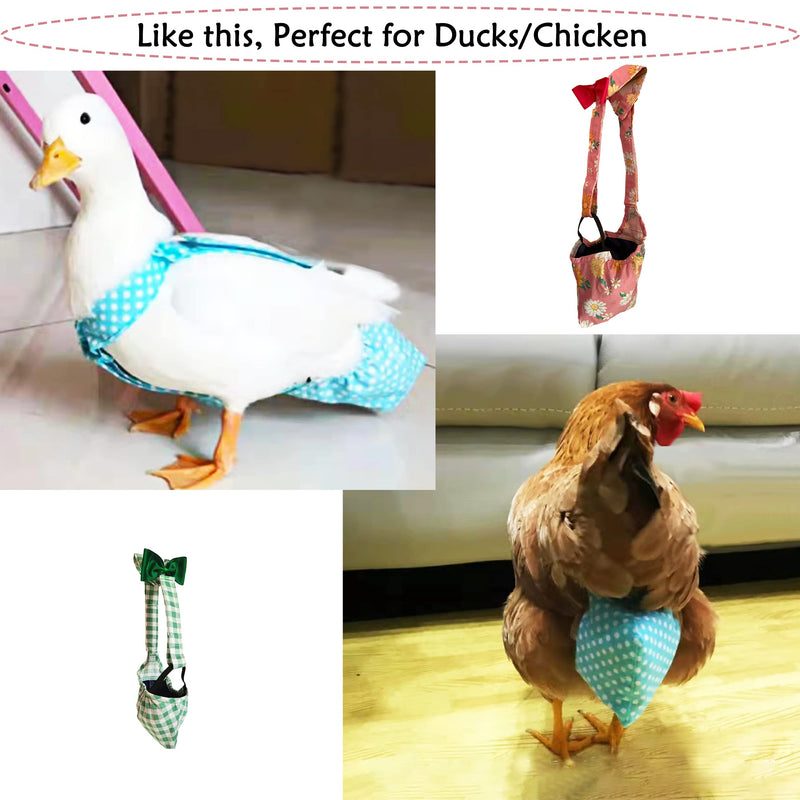 PIEITI Chicken Diapers for Hens - Duck Diapers for Real Ducks Goose Chicken Accessories Poultry Pink Large - BeesActive Australia
