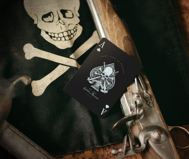 Gents of Fortune Playing Cards Black Flag Edition Waterproof Gent Supply - BeesActive Australia