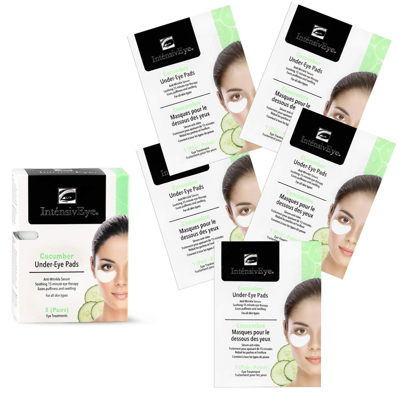 IntensivEye Puffy Eyes Treatment Cooling Cucumber Under Eye pads - 5 Count - BeesActive Australia