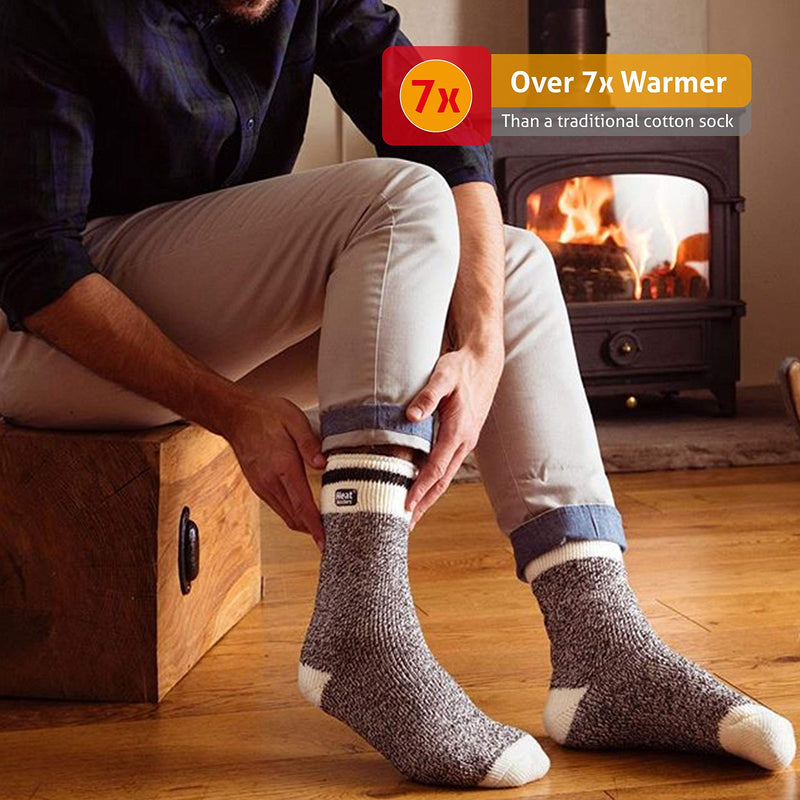 HEAT HOLDERS mens Pair of Socks 7-12 Navy - BeesActive Australia
