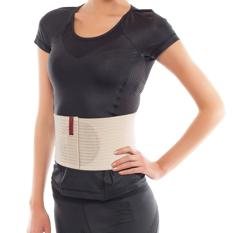 ORTONYX Premium Umbilical Hernia Belt for Men and Women / 6.25" Abdominal Binder With Hernia Support Pad - Navel Ventral Epigastric Incisional and Belly Button Hernias - Beige OX5241-L/XL L/XXL (35"-52") - BeesActive Australia