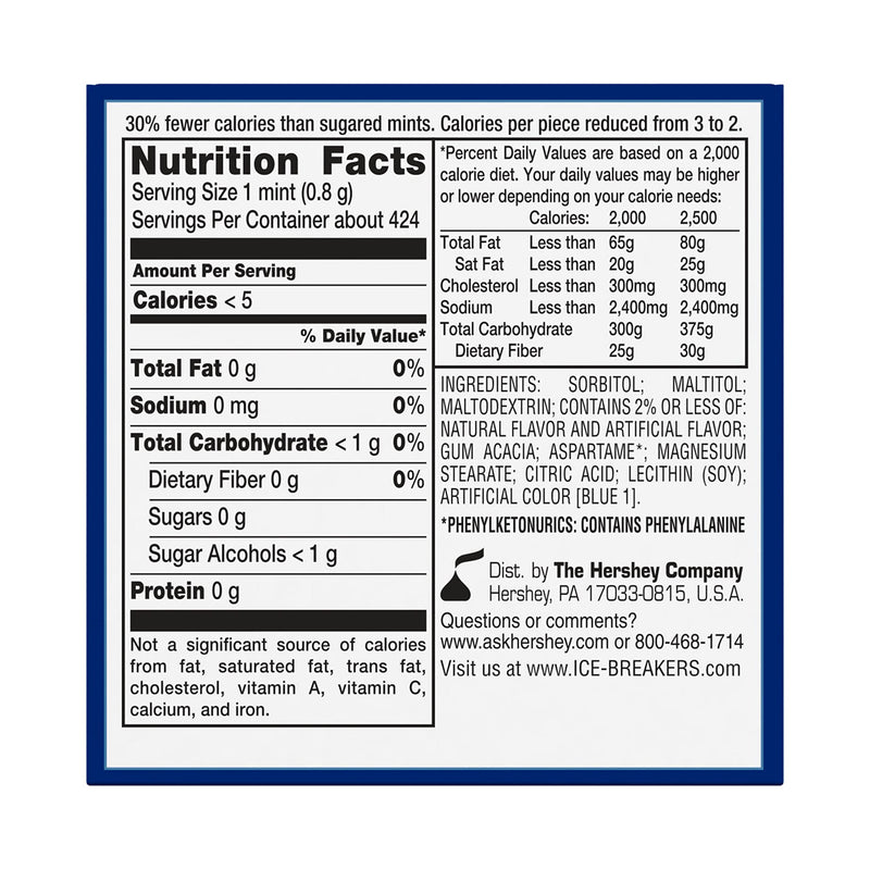 ICE BREAKERS Sugar Free Mints, Coolmint, 1.5 Ounce (Pack of 8) - BeesActive Australia
