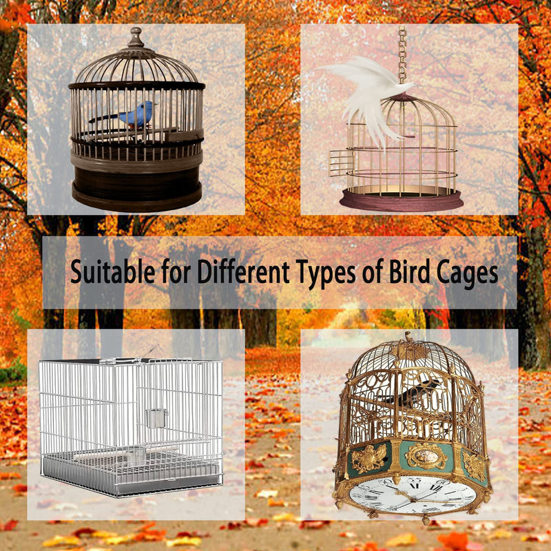 Hakeeta Bird Cage Skirt, Mesh Bird Seed Catcher, Birds Cage Airy Net Cover, Soft Nylon Ventilated Skirt Traps Cage Basket Seed Guard Parrot with Adjustable Drawstring.(Large Size-XL White - BeesActive Australia