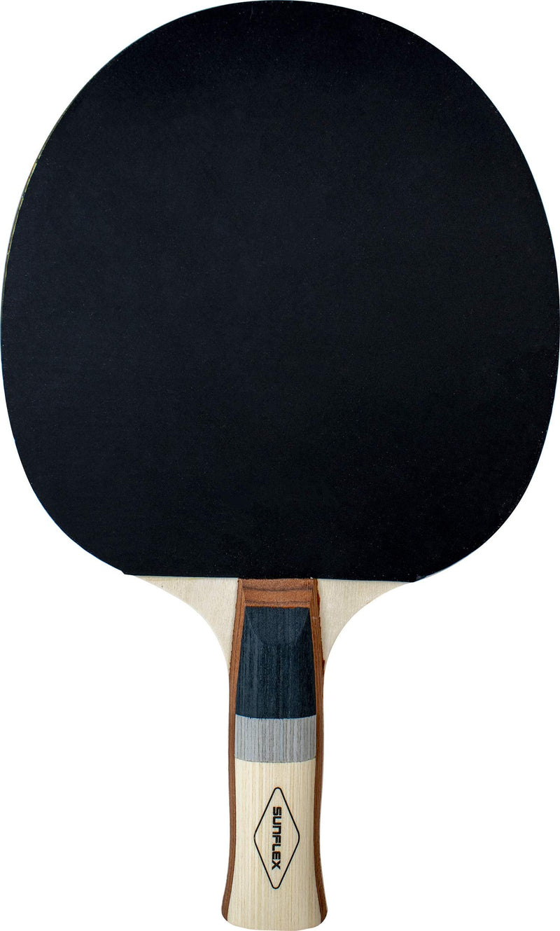 Sunflex Plus A13 Table Tennis Racket - Starter Ping Pong Bat for Training Wooden Handle with Ergo Grip - Smooth Rubber Racket with Inverted Pips Without Sponge - BeesActive Australia