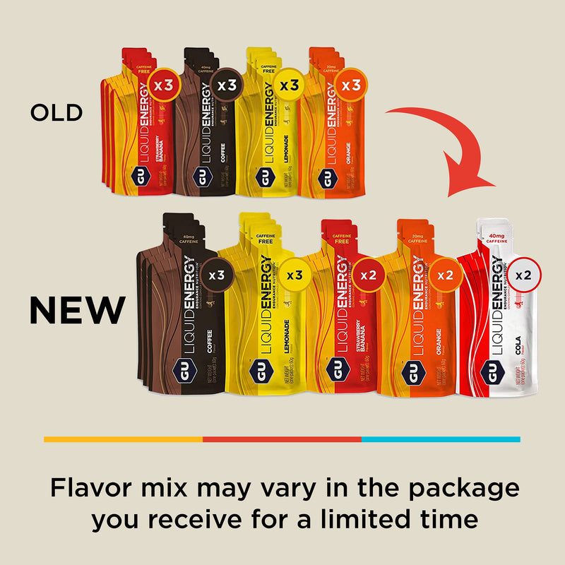 GU Energy Liquid Energy Gel With Complex Carbohydrates, 12-Count, Assorted Flavors Assorted Flavor - BeesActive Australia