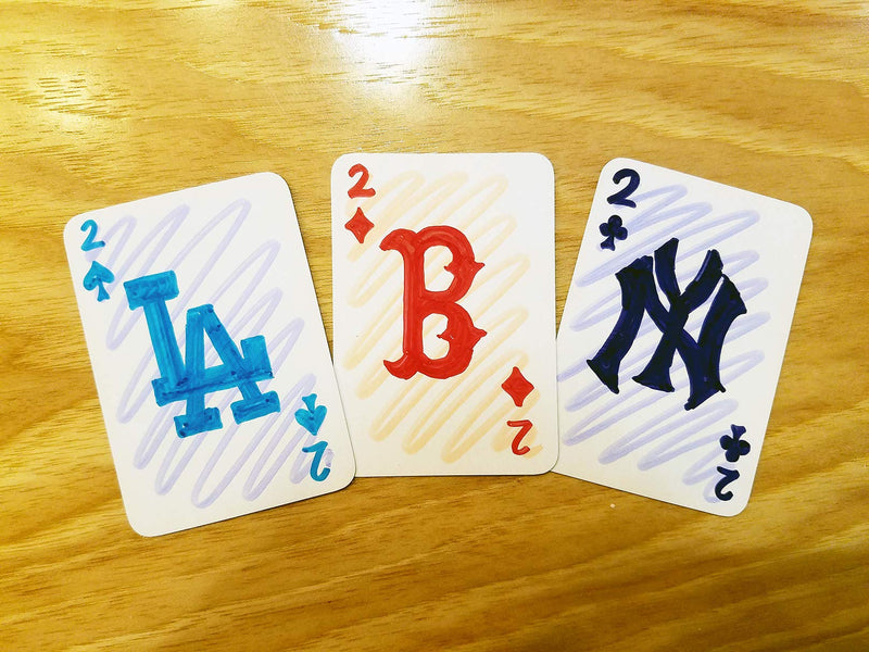 Miniature Blank Playing Cards (Matte Finish) 200 Blank Cards, 2.5" x 1.75", Half Size Poker Cards, Flash Cards, Board Game Cards - BeesActive Australia