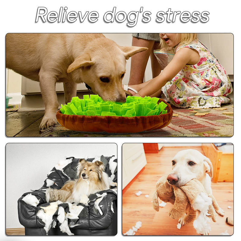 Estefanlo Snuffle Mat for Dogs Sniffing Feeding Mat Enrichment Pet Foraging mat for Smell Training and Slow Eating, Stress Relief Interactive Dog Toy for Feeding, Dog Mental Stimulation Toys(Green) - BeesActive Australia