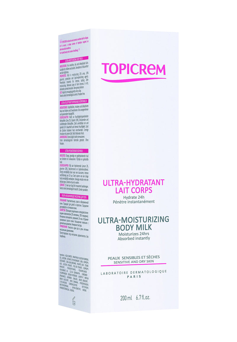 Topicrem Essentials Ultra-Moisturizing Body Milk 200ml - BeesActive Australia