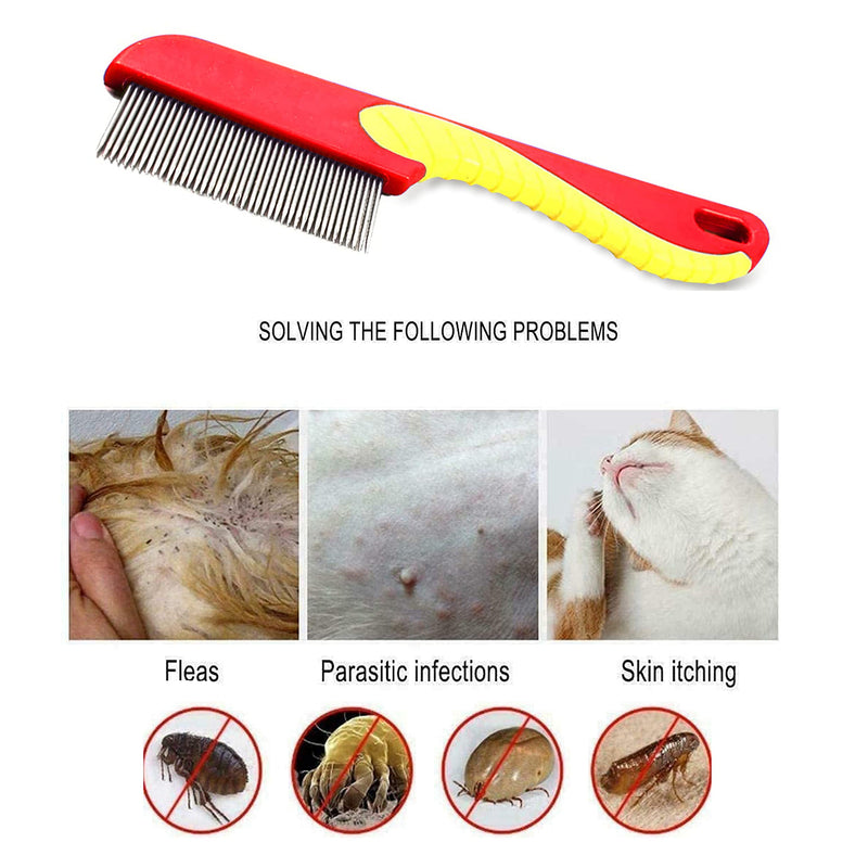 EXTRA FINE NIT HAIR COMB LARGE HANDLE Head Lice Egg Larva Remover Comb Anti-Lice (RED) RED - BeesActive Australia