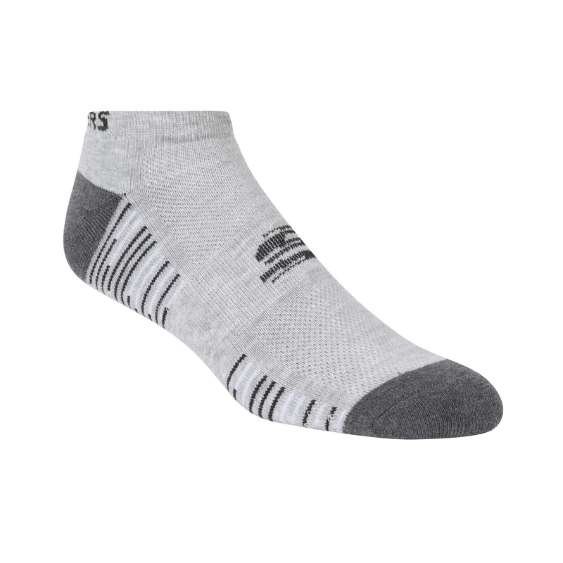 Skechers mens 6 Pack Low Cut Socks One Size White/Gray - BeesActive Australia