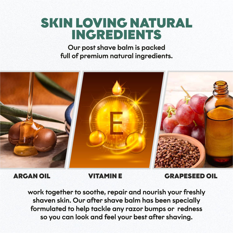 Bart's Balm Aftershave Gift Set – Argan Oil - 7 Incredible Scents -Sensitive After Shaving Skin Care - BeesActive Australia