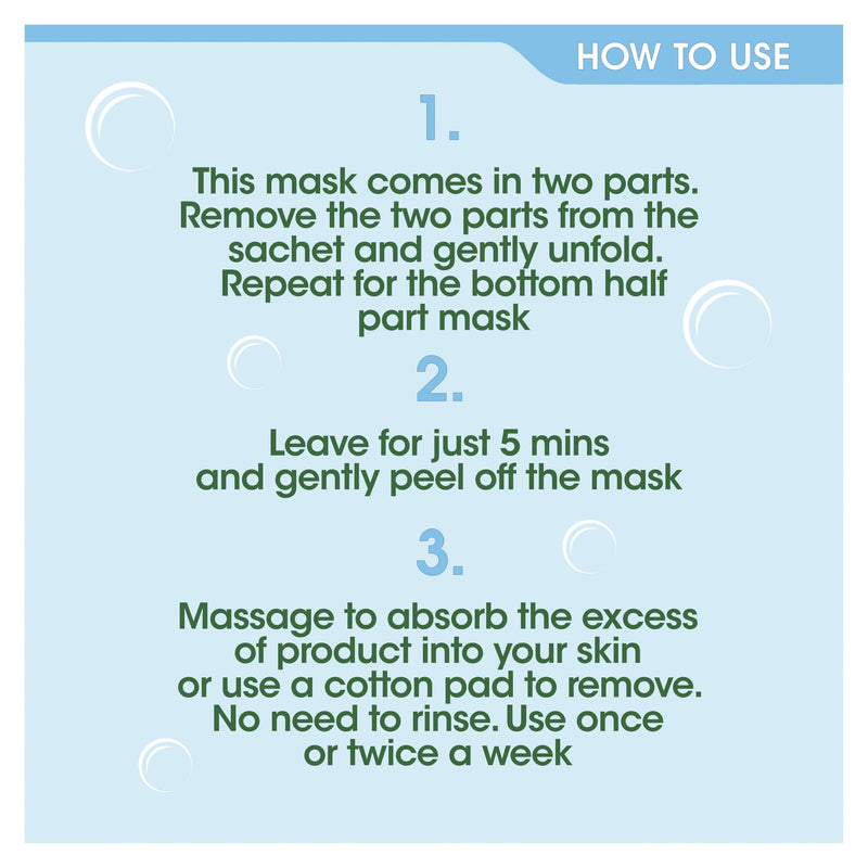 Simple Face Mask, Water Boost, 5-Minute Reset Hydrogel Korean Face Mask, Sheet Mask (Pack of 4) color_424 - BeesActive Australia