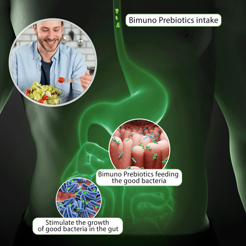 Bimuno Original - Daily Prebiotic Food Supplements. Gut Health Support for Men, Women, Kids & Bifidobacterium Culture. High in Fibre. Taste Free, Vegetarian, Gluten Free | 3 Pack (90 Sticks) - BeesActive Australia