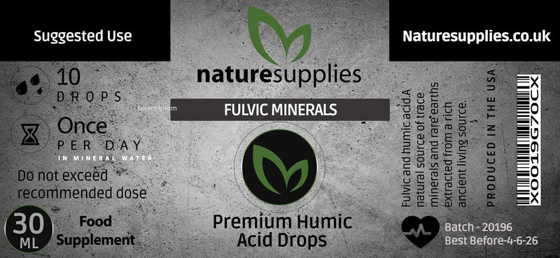 Fulvic Acid Minerals 30ml Bottle - 40 Million Years Old - 33 Organic Amino Acids - Premium Detox Antioxidant Liquid, GMO, Chemicals Free - Naturesupplies 30 ml (Pack of 1) - BeesActive Australia