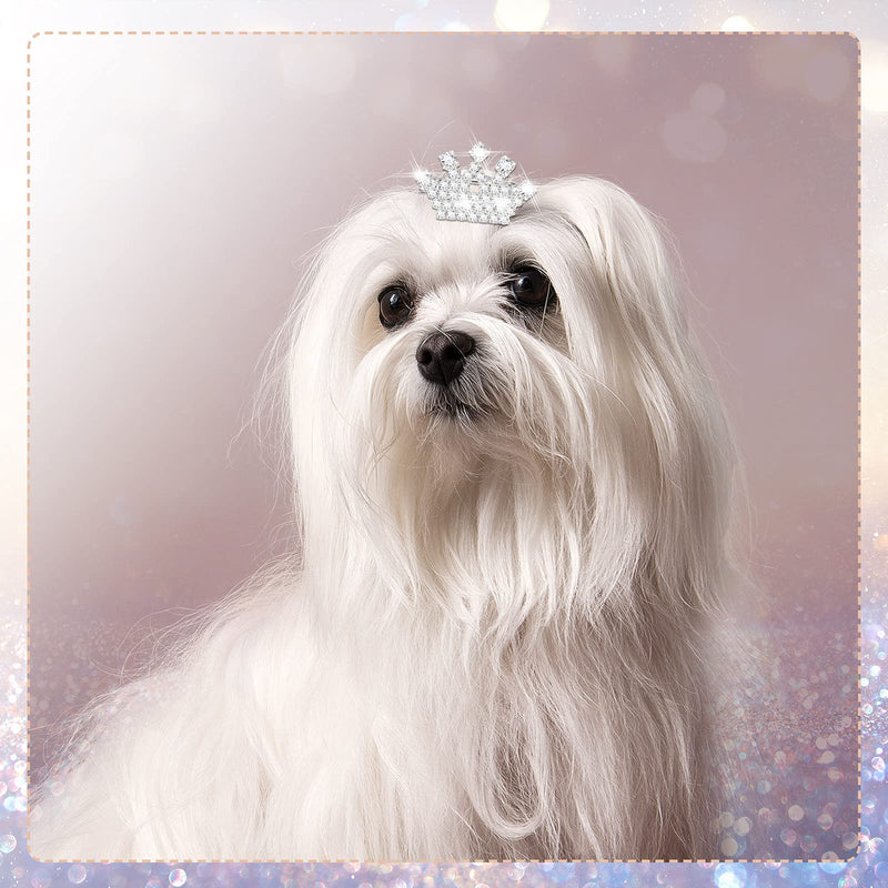 9 Pieces Dog Tiara Crown Hair Clips Pet Crystal Rhinestone Barrette Clips for Dog Puppy Ear Crown Clips Clear Doggie Crown Clip Pet Grooming Hair Accessories for Pet Girl, 9 Styles Vivid Style - BeesActive Australia