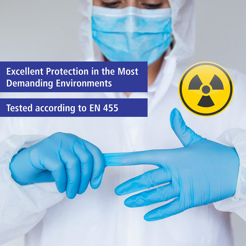 Meditrade 1283L | NextGen, Nitrile Examination Gloves, Large, N/S, P/F, Blue, x100 - BeesActive Australia