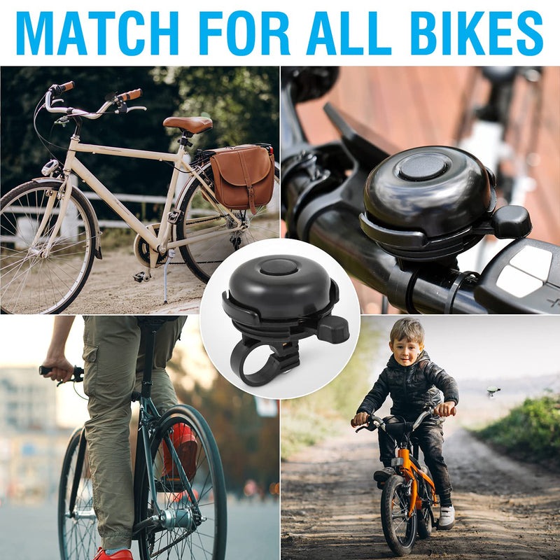 MARQUE Bike Bell for Adults & Kids – Nice, Loud, Crisp Ding Sound Bicycle Bell – Must Have Bicycle Accessories for Mountain MTB, Beach Cruisers, Commuter, Kids Bike – Easy to Install on Handlebar Classic Bell-Black - BeesActive Australia