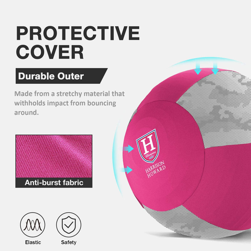 Harrison Howard Howdy Bally Camo Print Mega Ball Cover for Equine 25" Pink Camo Print - BeesActive Australia
