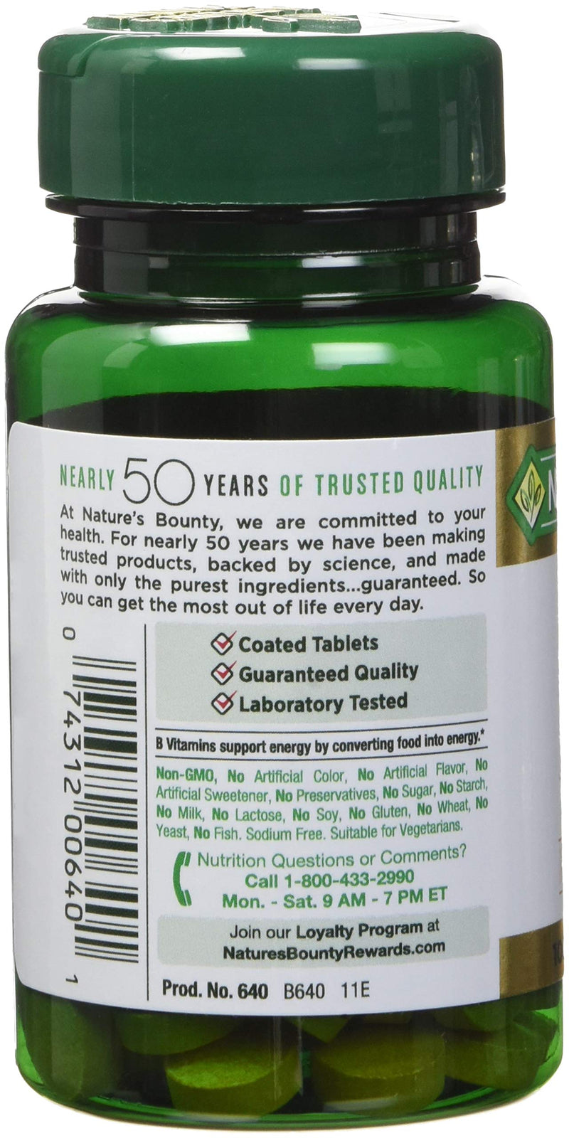 Nature's Bounty Vitamin B-2 100 mg, 100 Coated Tablets (Pack of 4) - BeesActive Australia