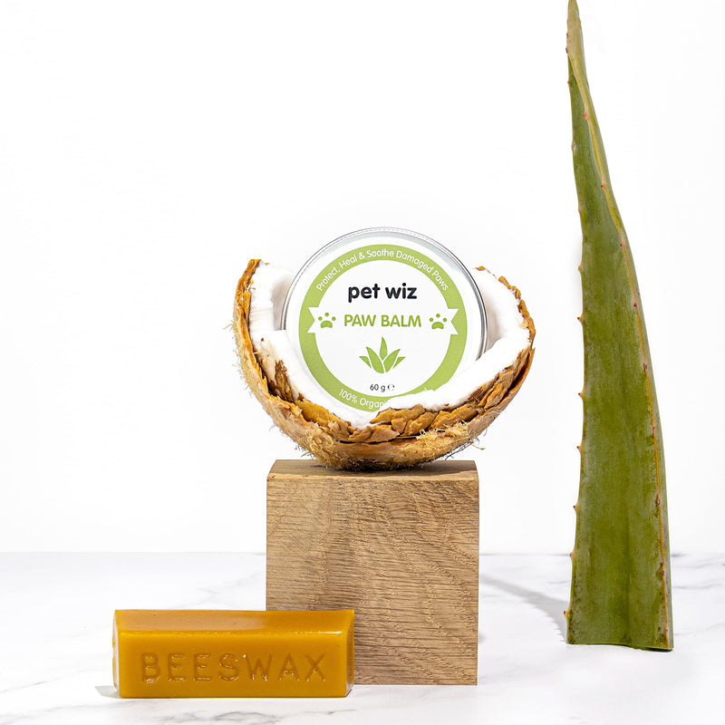 Paw & Nose Balm for Dogs & Cats - Organic & Natural Ingredients - Organic Paw and Nose Balm for Dogs and Cats - Coconut Oil, Shea Butter, Vitamin E & Aloe - BeesActive Australia