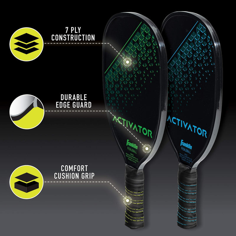 Franklin Sports Pickleball Paddle and Ball Set - Wooden Pickleball Rackets + Pickleballs - Activator - USA Pickleball (USAPA) Approved - BeesActive Australia