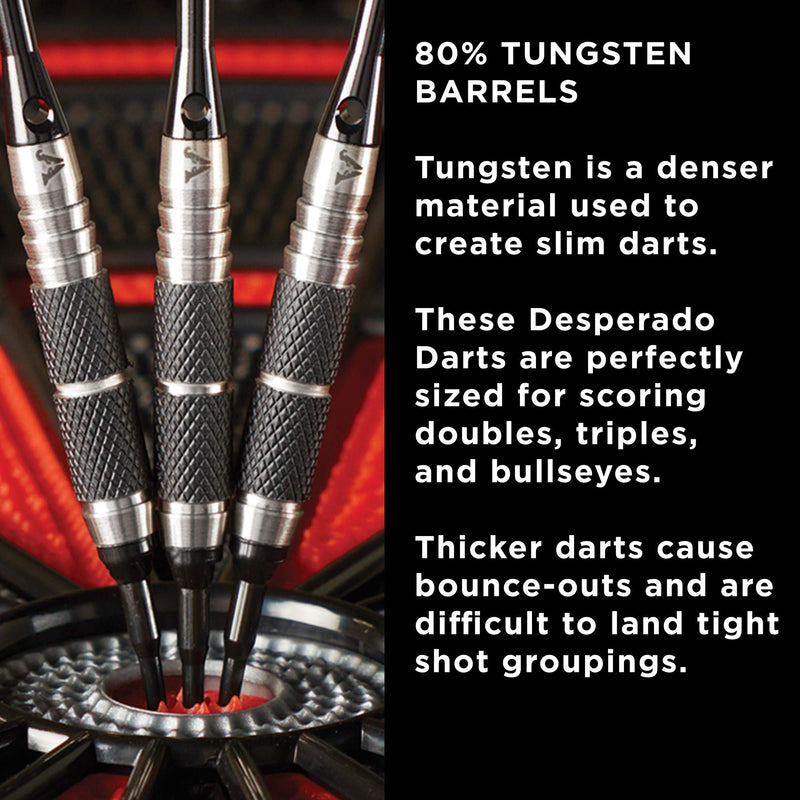 Viper Desperado 80% Tungsten Soft Tip Darts with Storage/Travel Case: Death Mark, 18 Grams Coarse Knurling - BeesActive Australia