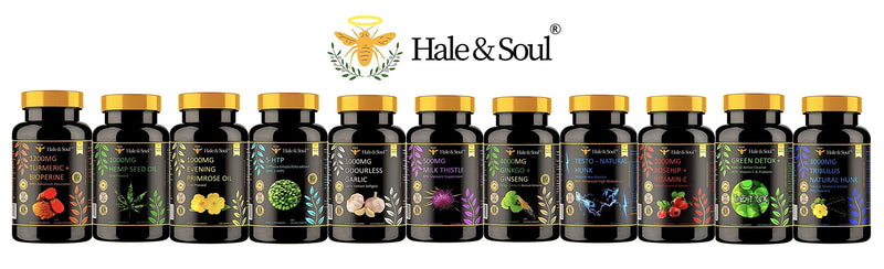 Hale & Soul Tribulus Terrestris, 1500mg Capsules, 120 Easy Swallow Capsules, Made in UK, GMP Standards - BeesActive Australia