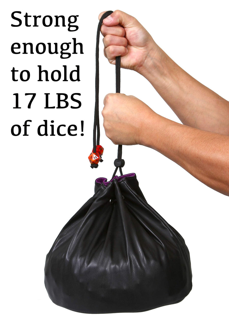 Forged Dice Co. Pouch of The Endless Hoard Dice Bag - Holds Over 1,000 Polyhedral Dice - Dice Storage Bag with Pockets - Perfect for Bulk Dice 7 Storage Sections Rainbow Dragon Skin - BeesActive Australia