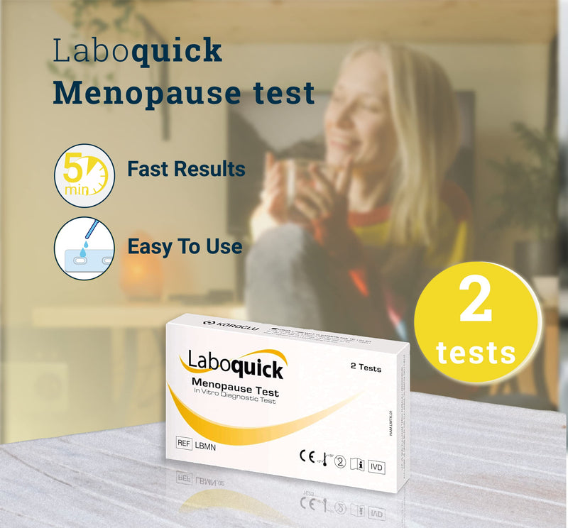 Laboquick Menopause (fsh) Test - Pack of 2 Tests, Results in 5mins, 99% Accurate. - BeesActive Australia
