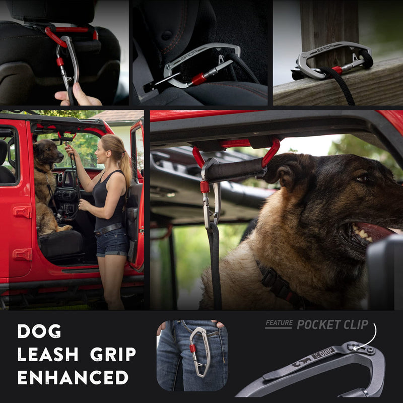 GPCA X Carabiner Multi-Tool EDC Keychain - Works with Dog Leash Kickstarter (Steel) - BeesActive Australia