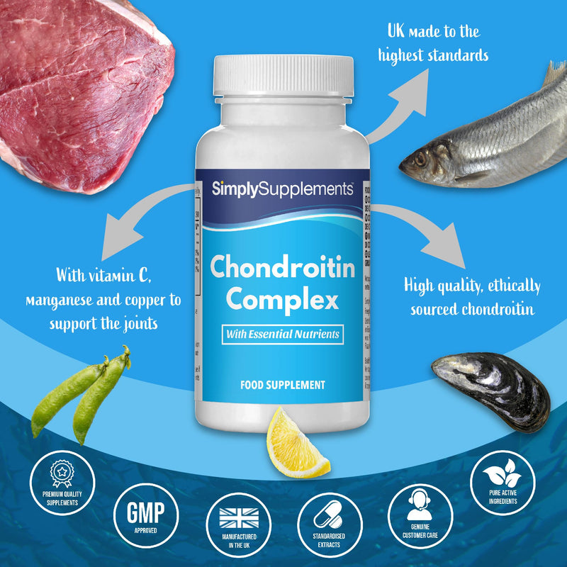 Chondroitin Complex | Premium Support for Active Lifestyles | 60 Capsules | Manufactured in The UK - BeesActive Australia