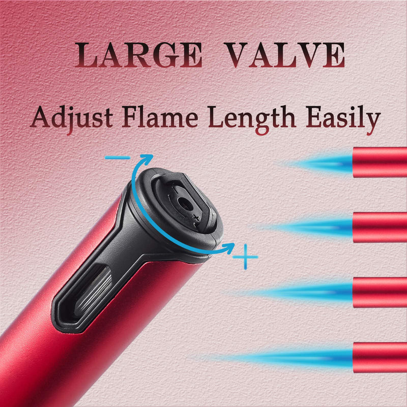 Urgrette 2 Pack Butane Torch Lighter, 6-inch Refillable Pen Lighter Adjustable Jet Flame Butane Lighter for Grill BBQ Candle Camping (Gas Not Included) Raven & Ruby - BeesActive Australia