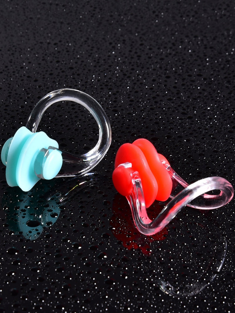 SATINIOR 14 Pieces Silicone Nose Clip Surfing Nose Plug Waterproof Nose Protector for Swimming and Training (Color Set 1) - BeesActive Australia