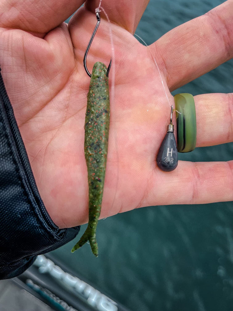 Harmony Fishing - Tungsten Teardrop DropShot/PowerShot Weights (Chip-Proof Oxide Coated, Lead-Free) 1/8oz (6 Pack) - BeesActive Australia