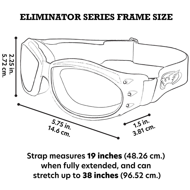 Global Vision Eliminator Padded Motorcycle Dirt Bike Riding Goggles Bundle for Day & Night (Clear-Smoke-Yellow) Clear-smoke-yellow - BeesActive Australia