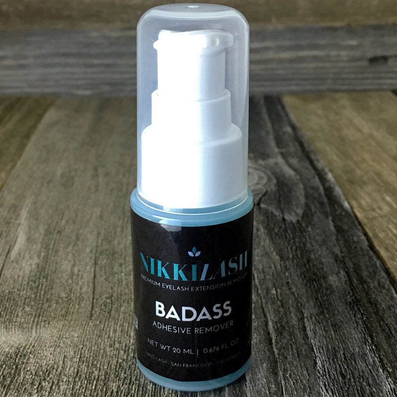 NIKKILASH BADASS ADHESIVE REMOVER - Extra Strength Formula Gel-Based Eyelash Extension Glue Remover. Professional Grade Adhesive Remover (20ML) BADASS REMOVER 20ML - BeesActive Australia