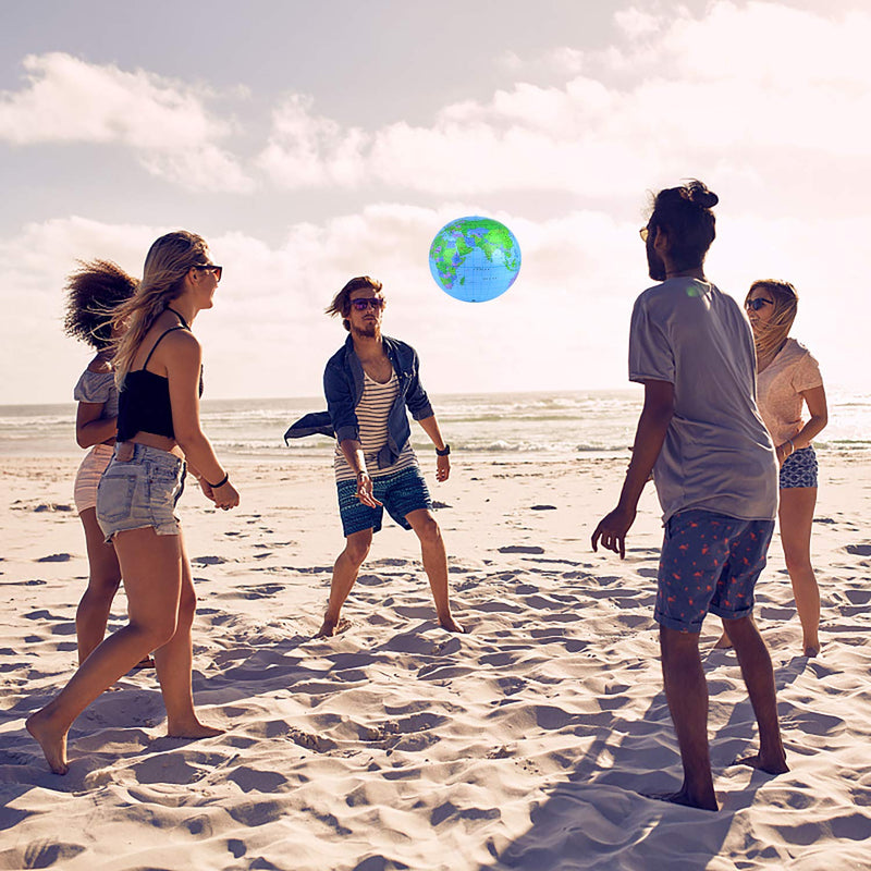 [AUSTRALIA] - Coopay 10 Pack Inflatable Globe PVC World Globe Inflatable Earth Beach Ball for Beach Playing or Teaching 10pcs 