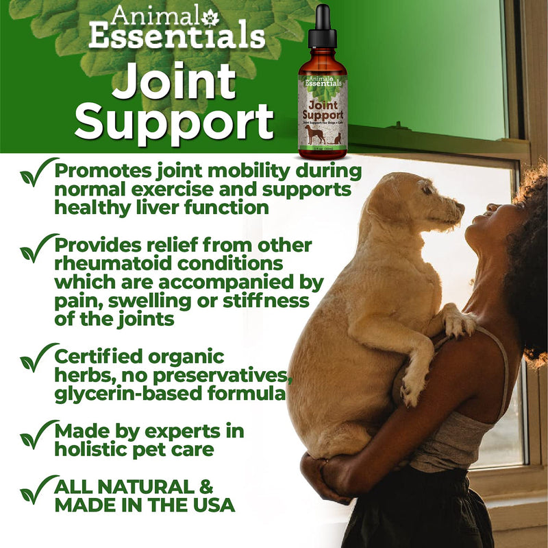 Animal Essentials Joint Support Supplement for Dogs and Cats, 2oz - Made in USA Alcohol-Free, Pain and Swelling Relief - BeesActive Australia