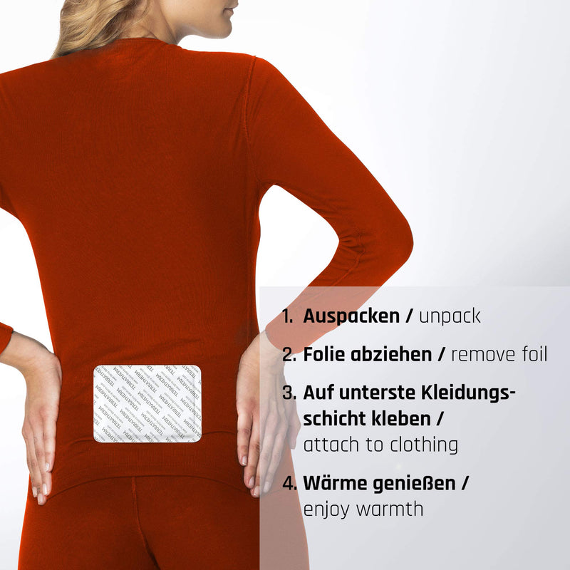 Heat Patch Back, Neck and Shoulders – 12h Soothing deep Heat, Back Warmer – Body Warmer self-Adhesive and air Activated – 5 Pieces - BeesActive Australia