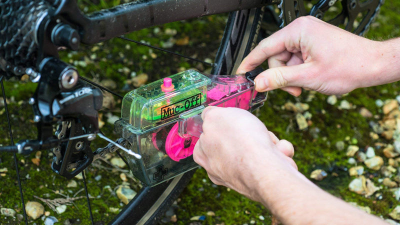 Muc Off X-3 Dirty Chain Machine - Bicycle Chain Cleaning Device for A Deep and Effective Clean - Includes 75ml Bio Drivetrain Cleaner Bottle - BeesActive Australia