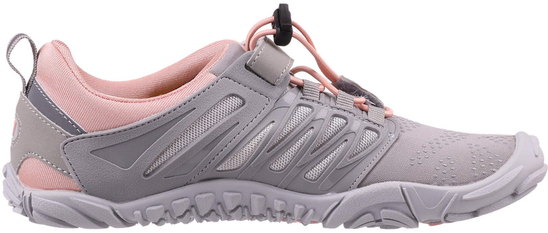 WHITIN Women's Barefoot & Minimalist Shoe | Zero Drop Sole | Trail Runner 5.5-6 1_ Pink/Grey - BeesActive Australia