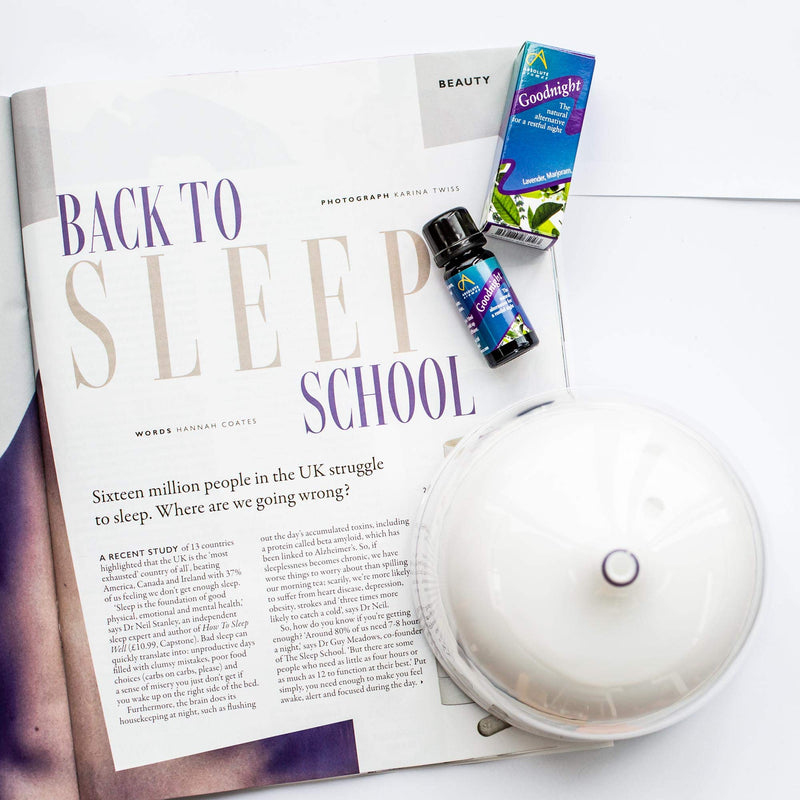 Absolute Aromas Goodnight Room Spray 30ml - Natural mist spray with Lavender, Vetiver, Chamomile, Geranium and Bergamot Essential Oils - BeesActive Australia