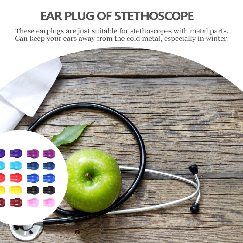 ULTECHNOVO 10 Pairs Stethoscope Replacement Earplugs Silicone Replacement Ear Tips for Stethoscope - BeesActive Australia