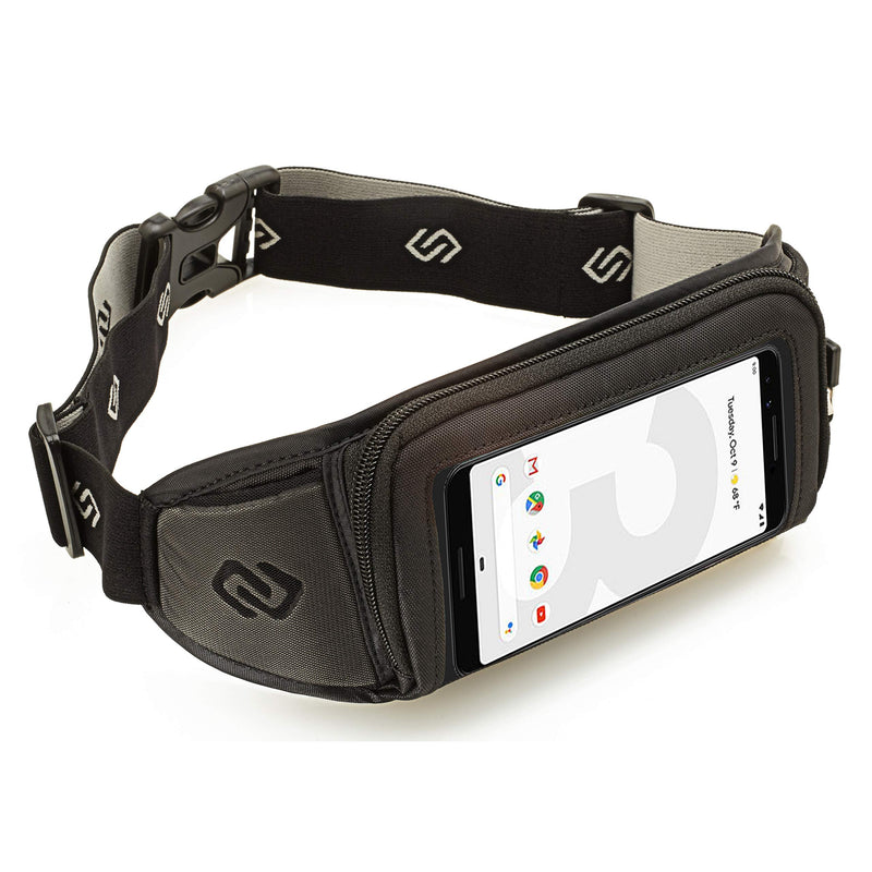 [AUSTRALIA] - Sporteer Kinetic K1 Running Belt Waist Pack - Compatible with iPhone 12 Pro Max, 11 Pro Max, Xs, XR, X, 8/7 Plus, iPhone 11, Galaxy S20 Plus, 10 Plus, Note 10+, 9, S9+, Pixel 4 XL, 3 XL, LG, Moto - Fits Cases 