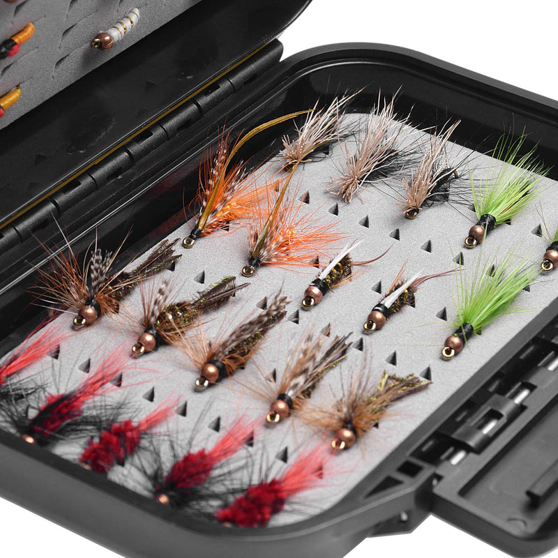 SF Fly Fishing Box Waterproof Double Sided Small Pocket Floatable - BeesActive Australia