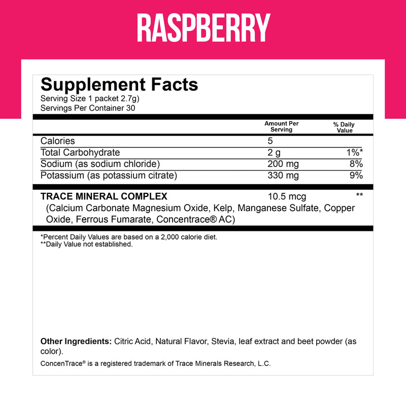 Electrolytes Powder Packets - Electrolytes No Sugar - Hydration Packets - Electrolyte Mix - Keto Electrolytes - Fasting Electrolytes - Water Enhancer, No Tablets, Sports Drink - 30 Packets Raspberry 30 Count (Pack of 1) - BeesActive Australia
